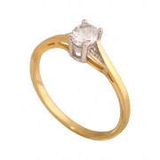 Złoty pierścionek zaręczynowy Pi103