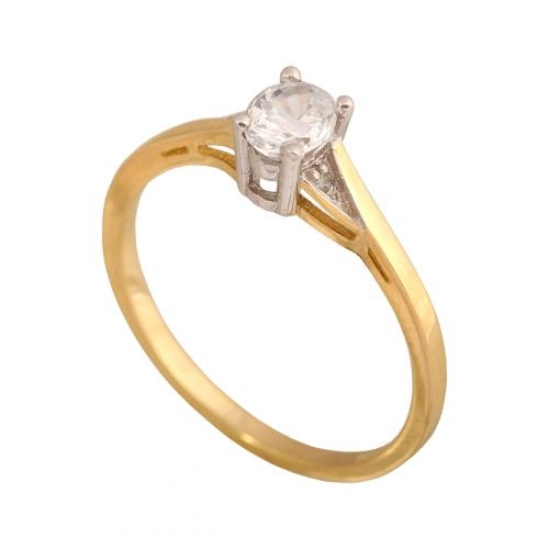 Złoty pierścionek zaręczynowy Pi103